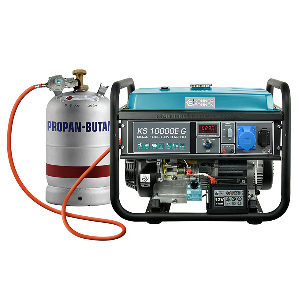 Generatoare - Generator pe gaz/benzina, 8 kW,  Könner & Söhnen, KS 10000E G