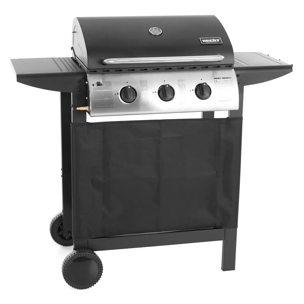 Gratar - Grătar pe gaz, 3 arzatoare 8,4 kW, 61 x 41 cm HECHT CONTACT 3