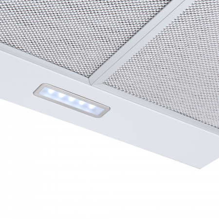 Hota clasica NobelTek NHO-CL60F15W, 60 cm, 1 motor, 2 filtre aluminiu, lampa led, 300m3, Alb [3]