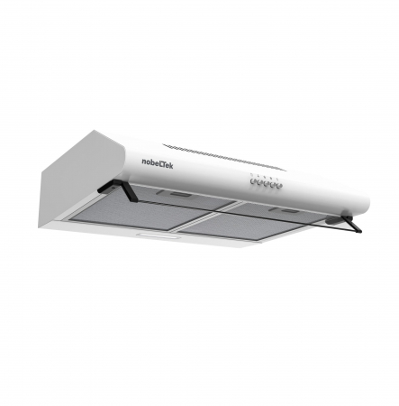 Electrocasnice - Hota clasica NobelTek NHO-CL60F49W, 60 cm, 1 motor, 2 filtre aluminiu, lampa led, 400m3, Alb