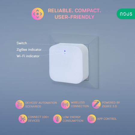Hub inteligent de tip Gateway Nous E1, WiFi, ZigBee [4]
