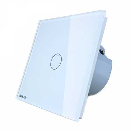 Intrerupator simplu cu touch Welaik, Wireless, Telecomanda inclusa, Alb [2]
