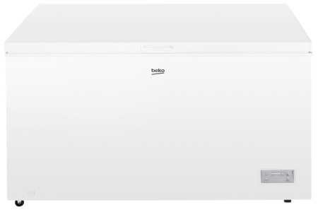 Electrocasnice Mari - Lada frigorifica Beko CF380EIWN, 371l, Clasa E, panou control cu LED-uri, Conditii extreme, cosuri metalice, Alb