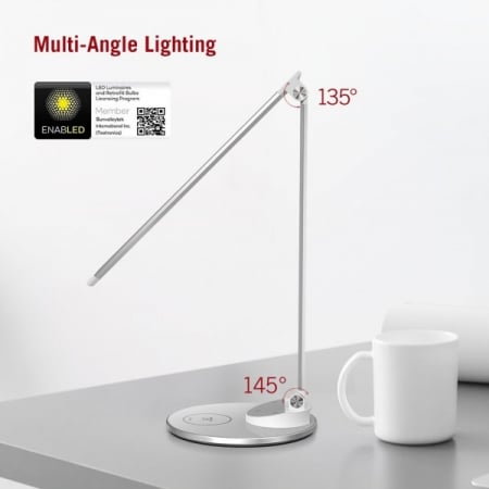 Lampa de birou LED TaoTronics TT-DL044, protectie ochi, control touch, Incarcare Telefon Wireles si USB [4]