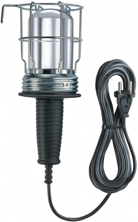 Lanterne - Lampa de lucru Brennenstuhl H05RN-F cu protectie bec, , 60W, Maner cauciuc, Cablu 5m