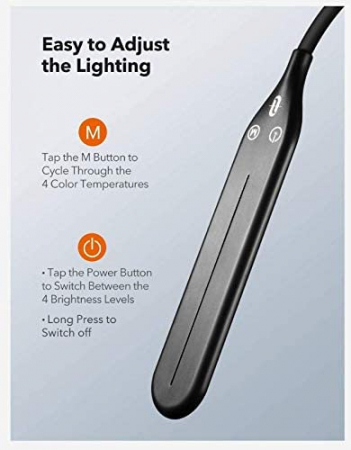 Lampa de podea LED TaoTronics TT-DL072, ajustabile 4 culori de culoare, 4 niveluri de luminozitate [4]