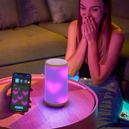 Lampa LED Govee Aura Smart H6052 RGBWW, Wifi, Alexa, Google Assistant, Sincronizare muzica [2]