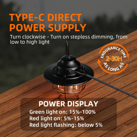 Lampa LED Superfire T57, 320lm, acumulator 2000mAh, incarcare USB-C, lumina rosie, 7 moduri de iluminare [2]