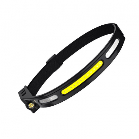 Lanterne - Lanterna LED pentru cap Supfire HL76, LED+COB, Lumina rosie, control miscare mana, 210lm, incarcare USB-C, 5 moduri, 1200 mAh