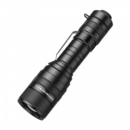Casa si Gospodarie - Lanterna LED Superfire F5 cu Zoom, 10W, 1100 lm, 5 moduri, rezistenta la apa, incarcare USB, Negru