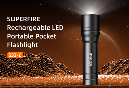 Lanterna LED Superfire S33-C, 210lm, 180M, incarcare USB, 5W [4]