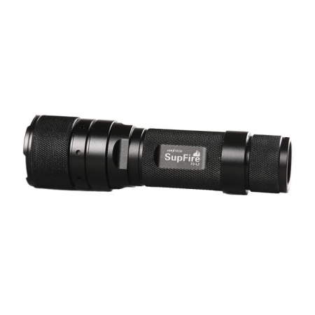 Lanterna LED Supfire F3-L2, ZOOM, 1100lm, 300m, incarcare USB, Negru [4]