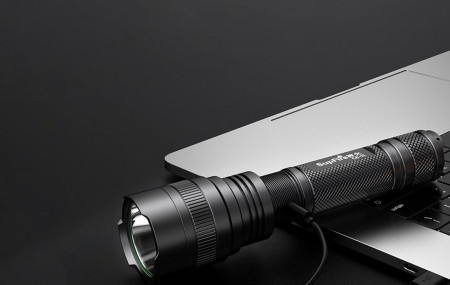 Lanterna SupFire C8-H, 15W, LED, 1500 lm, 4000 mAh, 5 moduri, rezistenta la apa, incarcare USB, Negru [2]