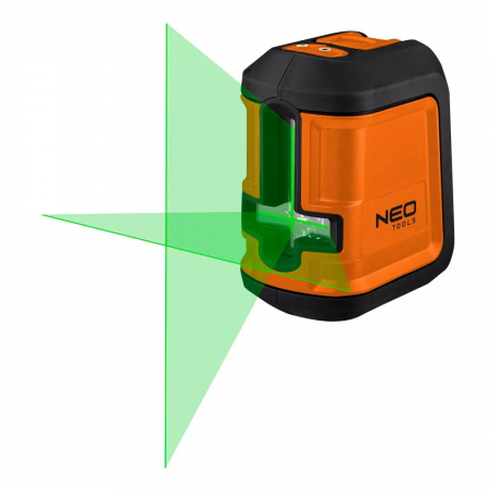Laser linie încrucișată 15 m, cu autonivelare, verde, suport, carcasă 75-106 NEO [1]