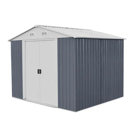 Magazii - Magazie pentru lemne si unelte cadru metalic rezistent HECHT 10x10 PLUS 291 x 291 x 214 cm