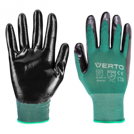 Echipament Protectie - Manusi de gradina cu strat de nitril, marime 10" , 97H153 VERTO