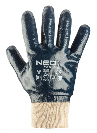 Echipament Protectie - Manusi de lucru, din bumbac, acoperite complet cu nitril, 4121X, marimea 10, 97-630-10