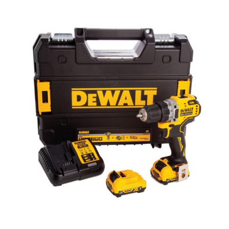 Masini de gaurit cu acumulatori - Masina de gaurit/insurubat DeWalt DCD701D2, 12V 2 x 2 Ah Li-Ion