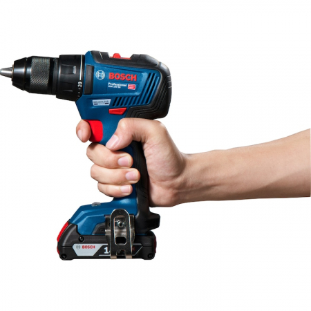 Masina de gaurit si insurubat pe acumulator Bosch Professional GSR 18V-50, 18 V, 50 Nm, 2 acumulatori 2Ah + incarcator, motor fara perii,  carcasa L-case [2]