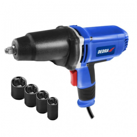 Masini cu impact - Masina de insurubat cu impact 950 W, 1/2 ", cuplu 450Nm +cutie de transport DEDRA DED7973