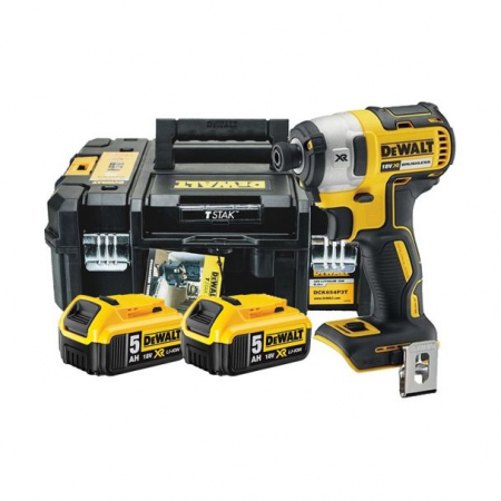 Masini cu impact - Masina de insurubat cu impact, cu acumulatori Dewalt DCF887P2, 18V/5.0Ah, cuplu maxim 205 Nm, 2 acumulatori, incarcator si valiza de transport