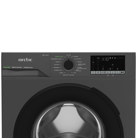 Masina de spalat rufe Arctic APLM2WFSU210411A, 10 Kg, 1400 RPM, Clasa A, Motor Silent Inverter, Steam, Child Lock, Add-In, Antracit [4]