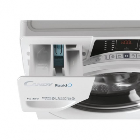 Masina de spalat rufe Candy, 9 kg, 1200 rpm, Wi-fi, Alb, RO 1294DWMT/1-S [6]