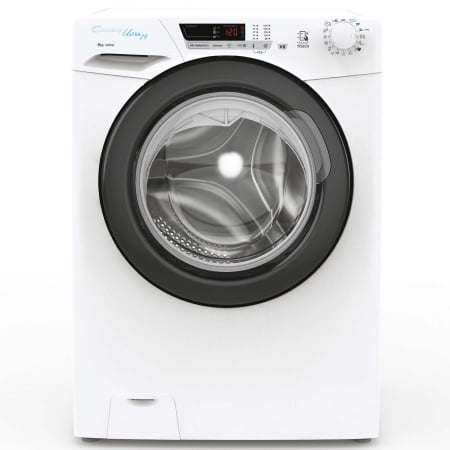 Casa si Gospodarie - Masina de spalat rufe Candy HCU1282DB/1-S, 8 kg, 1200 RPM, 16 programe, Clasa D, Kilo Detector, Functie Calcare usoara, Alb