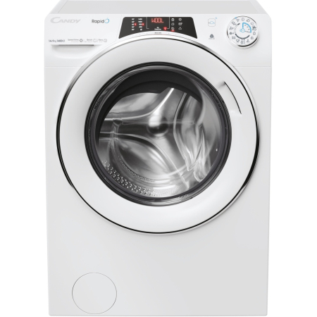 Masina de spalat rufe cu uscator Candy Rapido ROW41494DWMCT-S, Spalare 14 kg, Uscare 9 kg, 1400 RPM, Clasa A, Wi Fi, Quick & Clean, Motor Inverter, Steam, Alb [0]