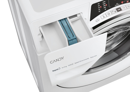 Masina de spalat rufe cu uscator Candy Rapido ROW41494DWMCT-S, Spalare 14 kg, Uscare 9 kg, 1400 RPM, Clasa A, Wi Fi, Quick & Clean, Motor Inverter, Steam, Alb [4]