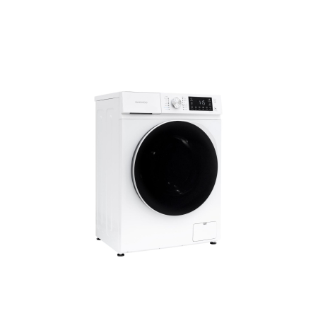 Masina de spalat rufe Daewoo, 6 kg, motor inverter, 1000 rpm, clasa A-10%, slim, 16 programe, butoane touch, usa dubla neagra, Alb [2]