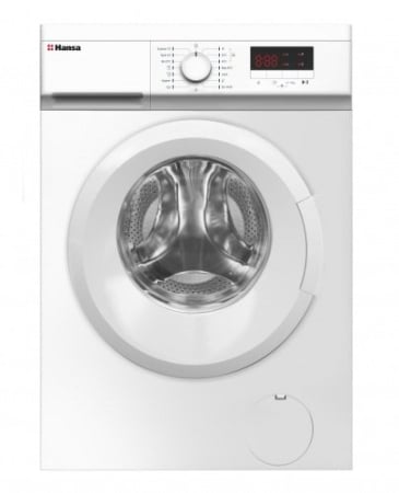 Electrocasnice Mari - Masina de spalat rufe Hansa WHN712D1W, Slim, 7kg, Display color, 1200 rpm, 15 programs, incarcare frontala, child lock, Hygienic, Clasa D, Alb