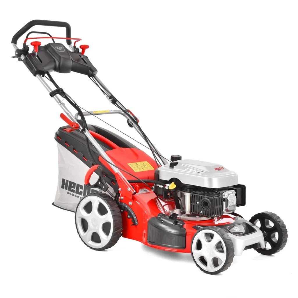 Masini de tuns gazonul pe benzina - Mașină de tuns iarba, pe benzină, autopropulsie, 135 cmc, lățimea tăierii 46 cm, HECHT 5484 SXE 5IN1