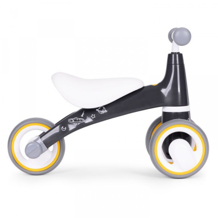 Mini bicicleta fara pedale, triciclu copii cu roti EVA, 50x22x39 cm, negru [3]