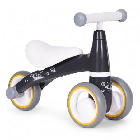 Mini bicicleta fara pedale, triciclu copii cu roti EVA, 50x22x39 cm, negru [2]