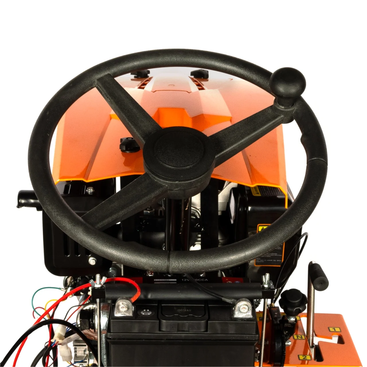 Mini tractor Detoolz, 17cp, 530cc, motor pe motorina 4T, 4X4, 4 viteze, pornire electrica, 2 cutii de viteze [7]