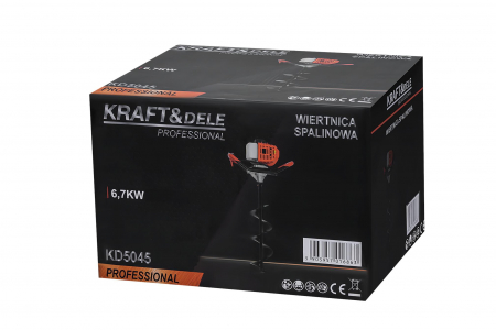 Motoburghiu pe benzina, 4,9 kW,  52 cm³, 2 timpi, Kraft&Dele KD5045 [2]