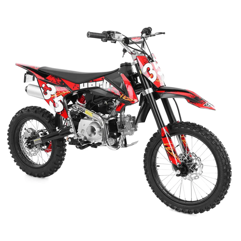 Timp liber - Motocicleta pe benzina, 6,8 CP, 70 km/h, HECHT 51126 RED