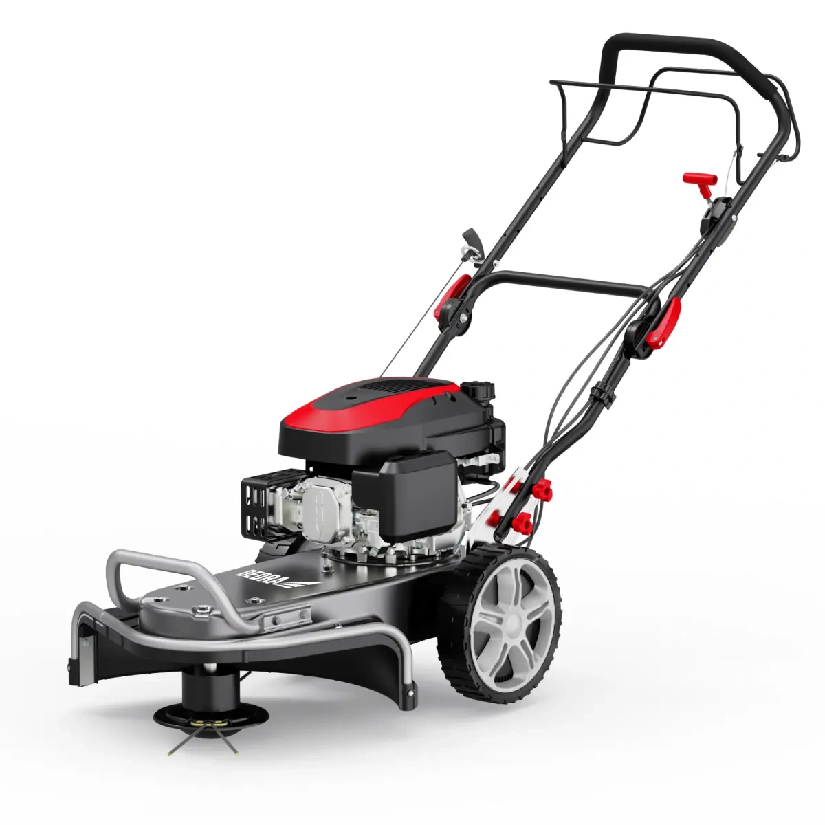 Masini de tuns gazonul pe benzina - Motocoasă cu fir pe benzină DEDRA DED8728-56C,4.9 CP 173 cm³, lățime de tăiere 56 cm