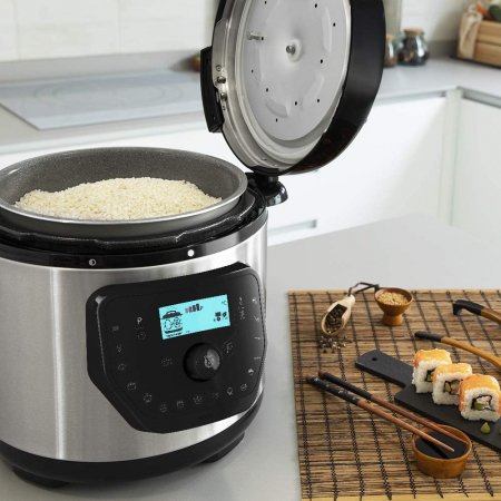 Multicooker cu gatire la presiune Cecotec GM H, 1000 W, 6 L, 19 de programe, Vas antiadeziv detasabil [3]