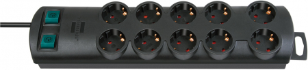 Prelungitoare - Multipriza Brennenstuhl Primera-Line Technics 10 prize, Intrerupator, 2m, Negru