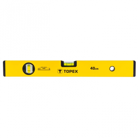 Scule de mana - Nivela cu bulă de aer tip 500, 40 cm, 2 flacoane 29C501 TOPEX