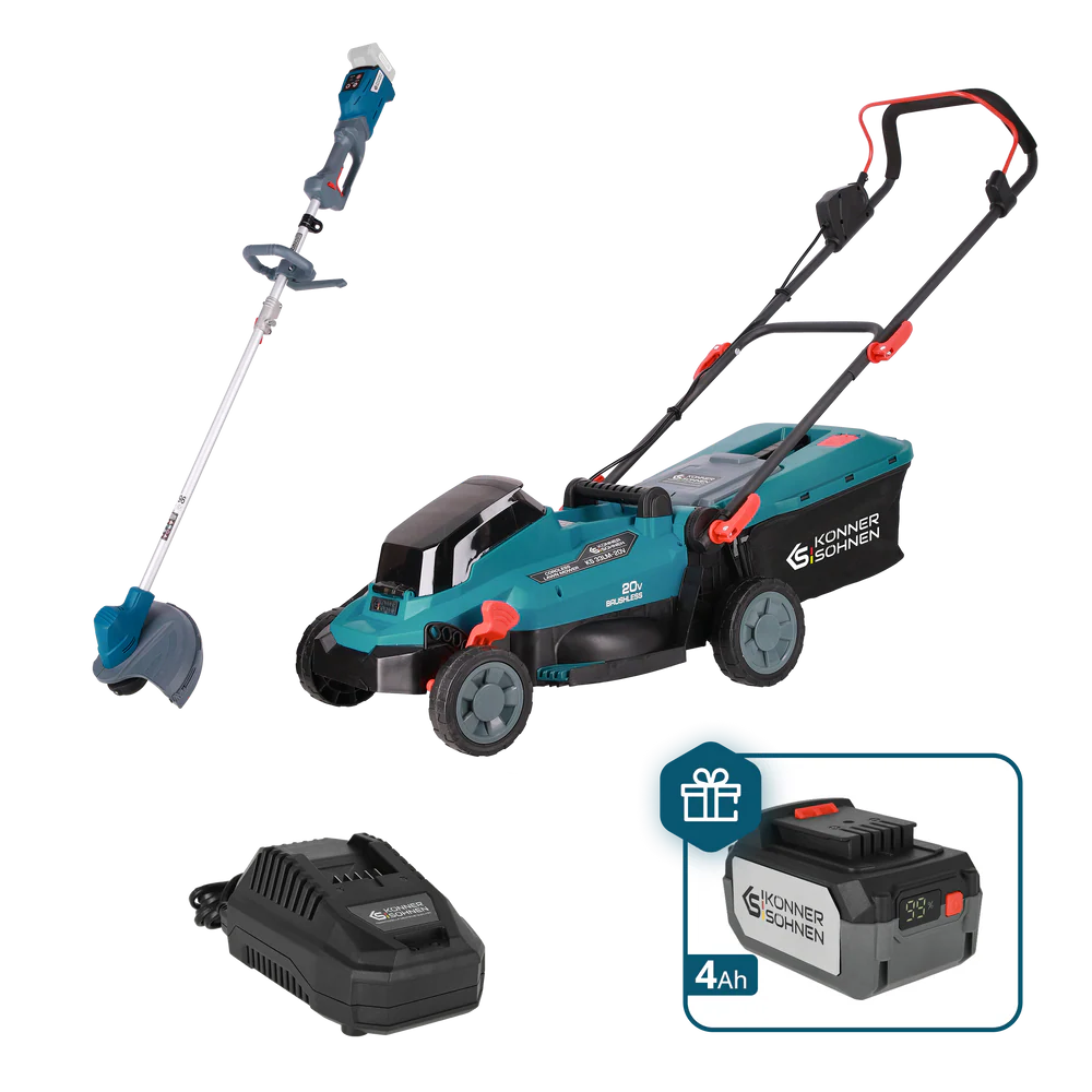 Masini de tuns iarba Electrice - Pachet promoțional pentru îngrijirea gazonului KS 33LM-BCT20V-SET