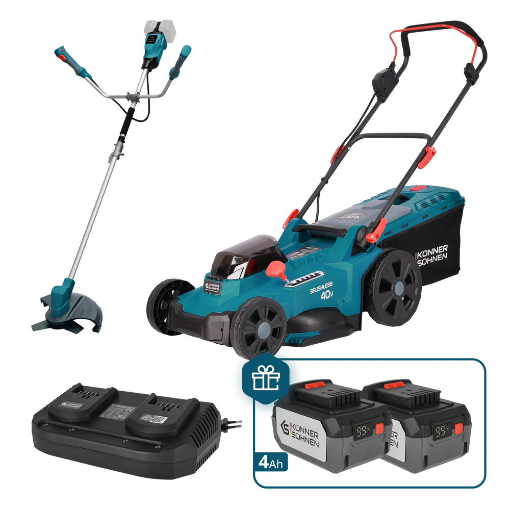 Masini de tuns iarba Electrice - Pachet promoțional pentru îngrijirea gazonului KS 43LM-BCT40V-SET