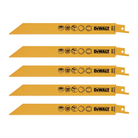 Discuri, lame, panze - Panze pentru metal DeWALT DT2353-QZ pt.ferastrau sabie 203mm-5 buc