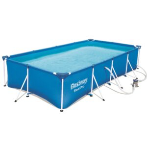 Piscine - Piscina cadru metalic Bestway, 400x211x81 cm, 5.700 litri, cu pompa de filtrare