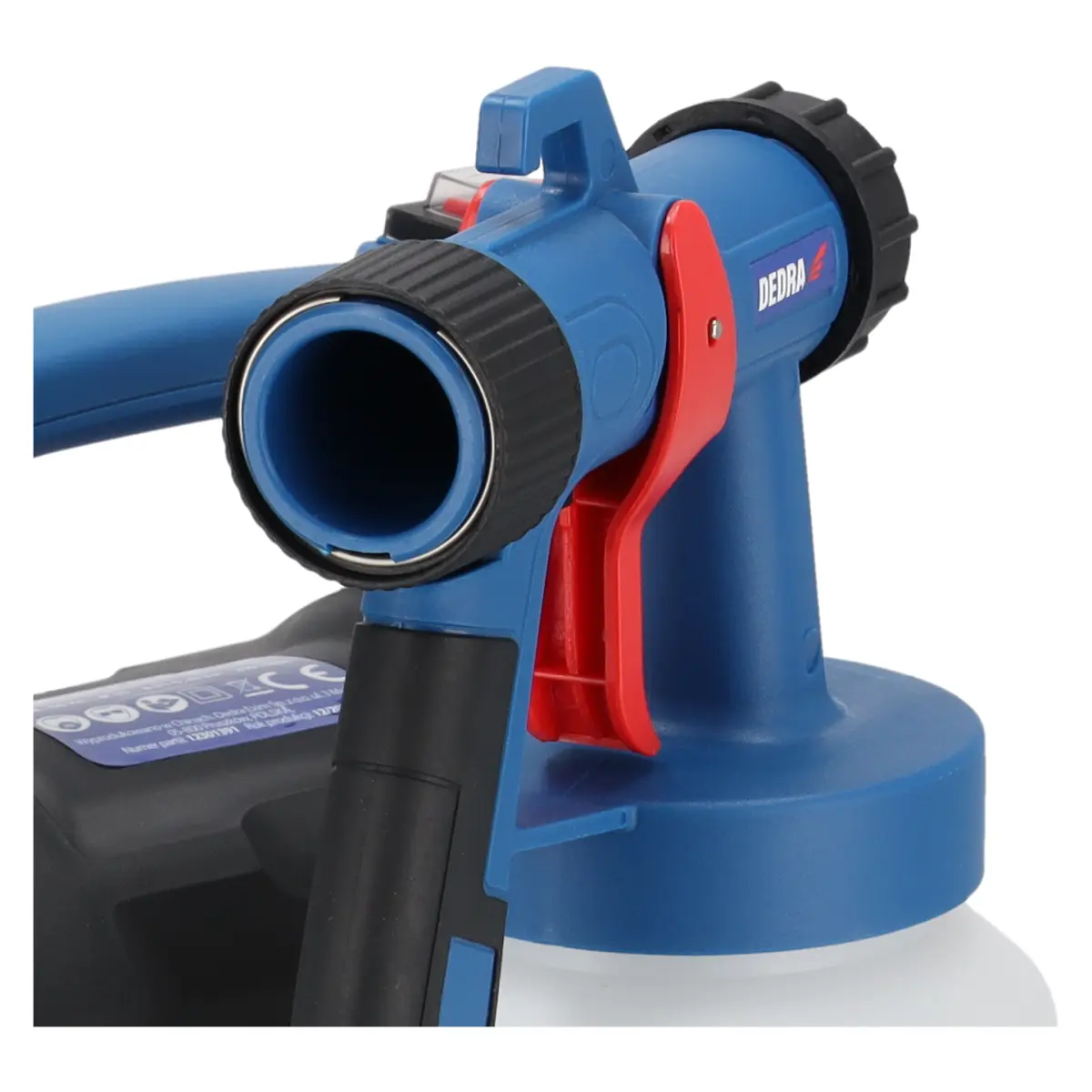 Pistol de vopsit HVLP,  650W, 800 ml, duză 2.5mm, 180ml/min, DEDRA DED7414 [2]