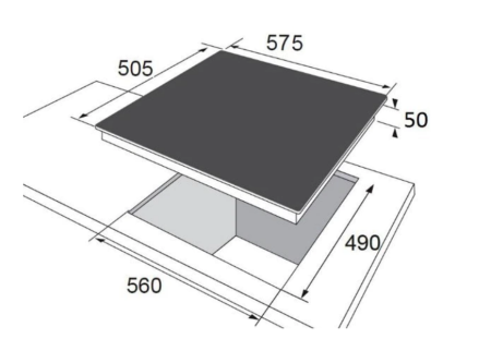 Plita incorporabila Hansa BHCI66306, Vitroceramica, Electrica, 60 cm, 4 zone, touch, comenzi frontale, indicator putere, ChildLock, Auto Boil, sticla neagra [1]