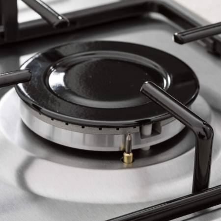 Plită incorporabila Nobeltek NHBG-6400IX, Gaz, Aprindere electrică, Grătar emailat, Inox [5]
