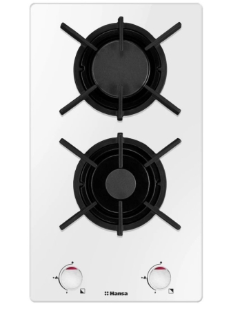 Electrocasnice Mari - Plita pe gaz Hansa, 30 cm, Sticla, Alb